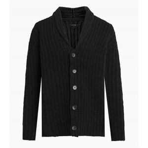 NEW JOE'S JEANS shawl cardigan in black Medium men’s NWT